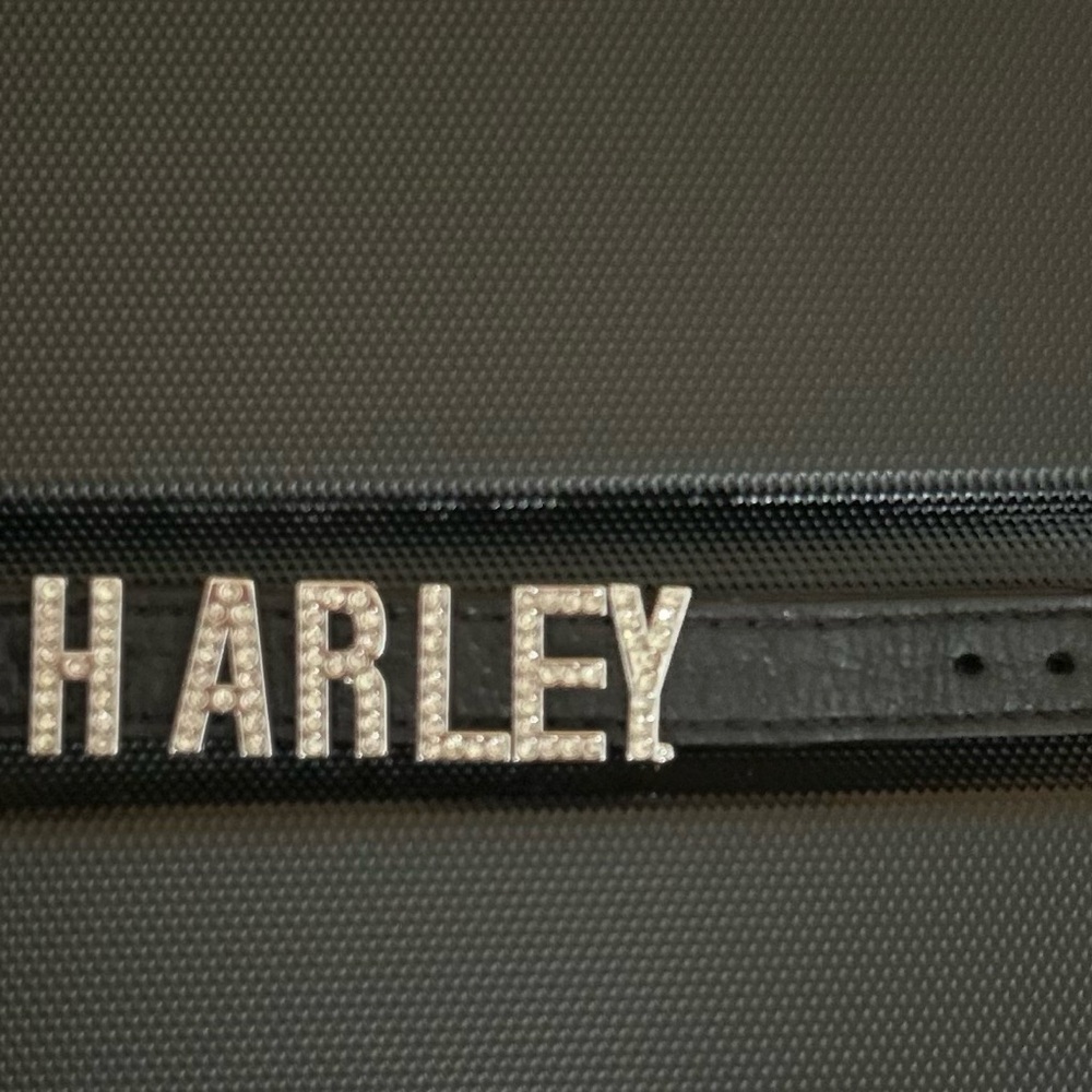 Crystal Bling Font Harley Davidson bracelet